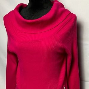 7th Avenue/New York & Co. Women's Cowl Neck Sweater -Size M,  in Fuchsia